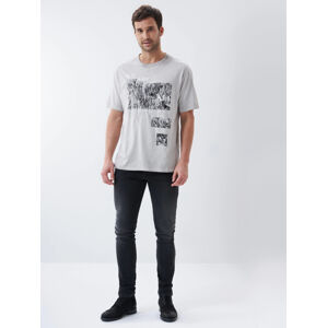 Salsa Jeans pánské šedé tričko - L (1027)
